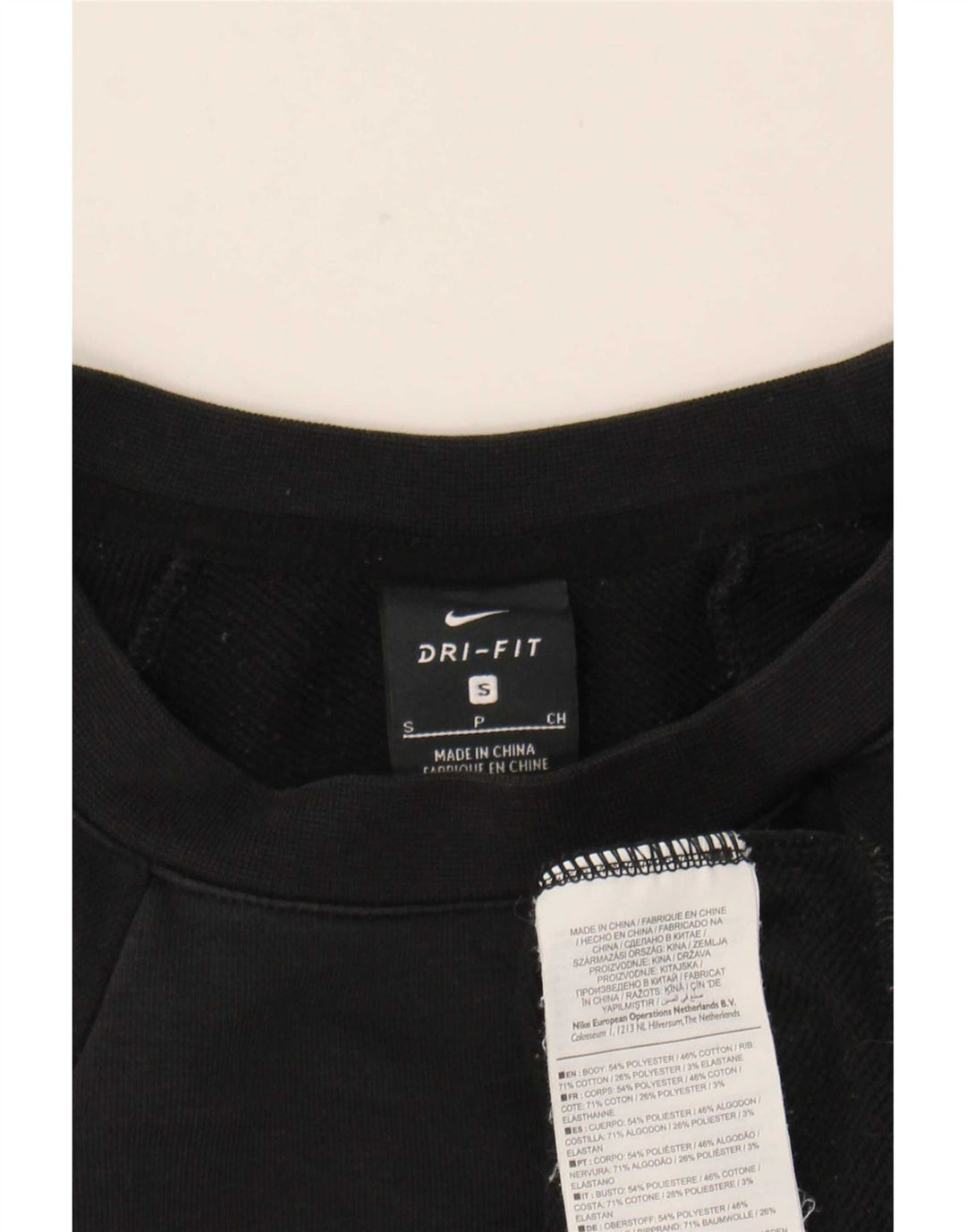 Damska bluza dresowa Nike Dri Fit Graphic Oversize UK 10, mała czarna