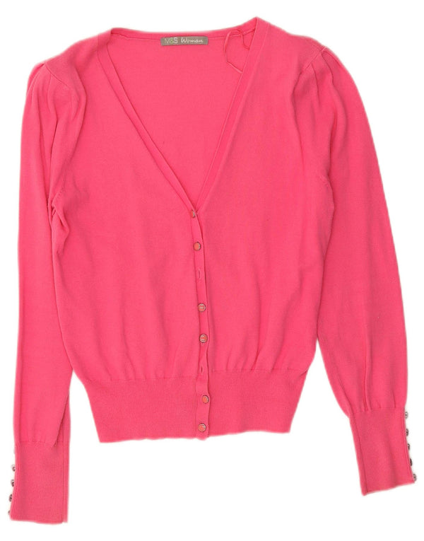 Sweter damski Marks & Spencer UK 10, mały, różowy, bawełniany