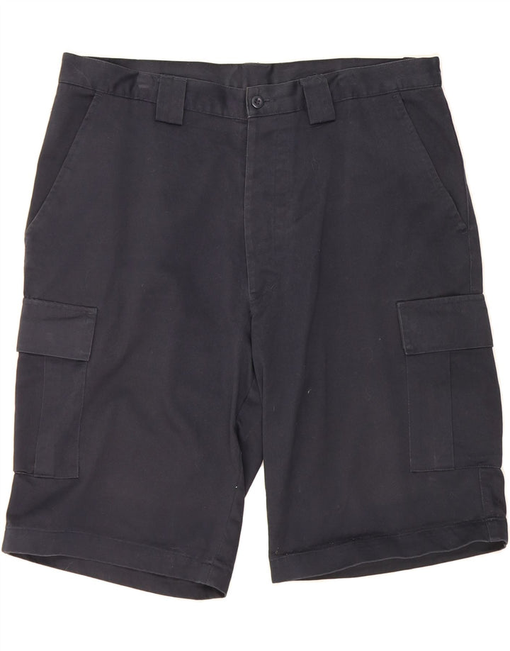 WILKER Mens Khakis Cargo Shorts  W38 XL  Navy Blue Vintage Wilker and Second-Hand Wilker from Messina Hembry 