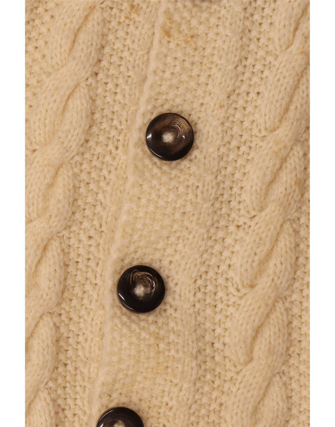 Sweter męski w stylu vintage, mały, w kolorze złamanej bieli