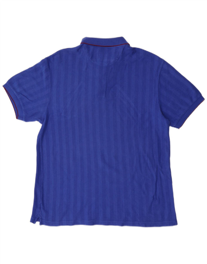 Męska koszulka polo Chaps, duża, bawełniana w niebieskie paski