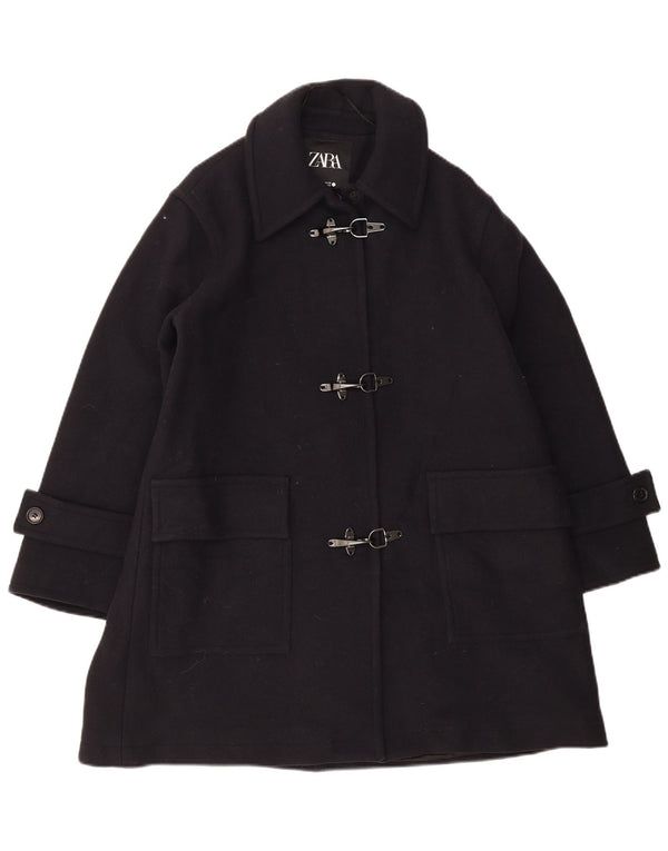 Damski płaszcz oversize Zara UK 10 Small, granatowy, wełniany