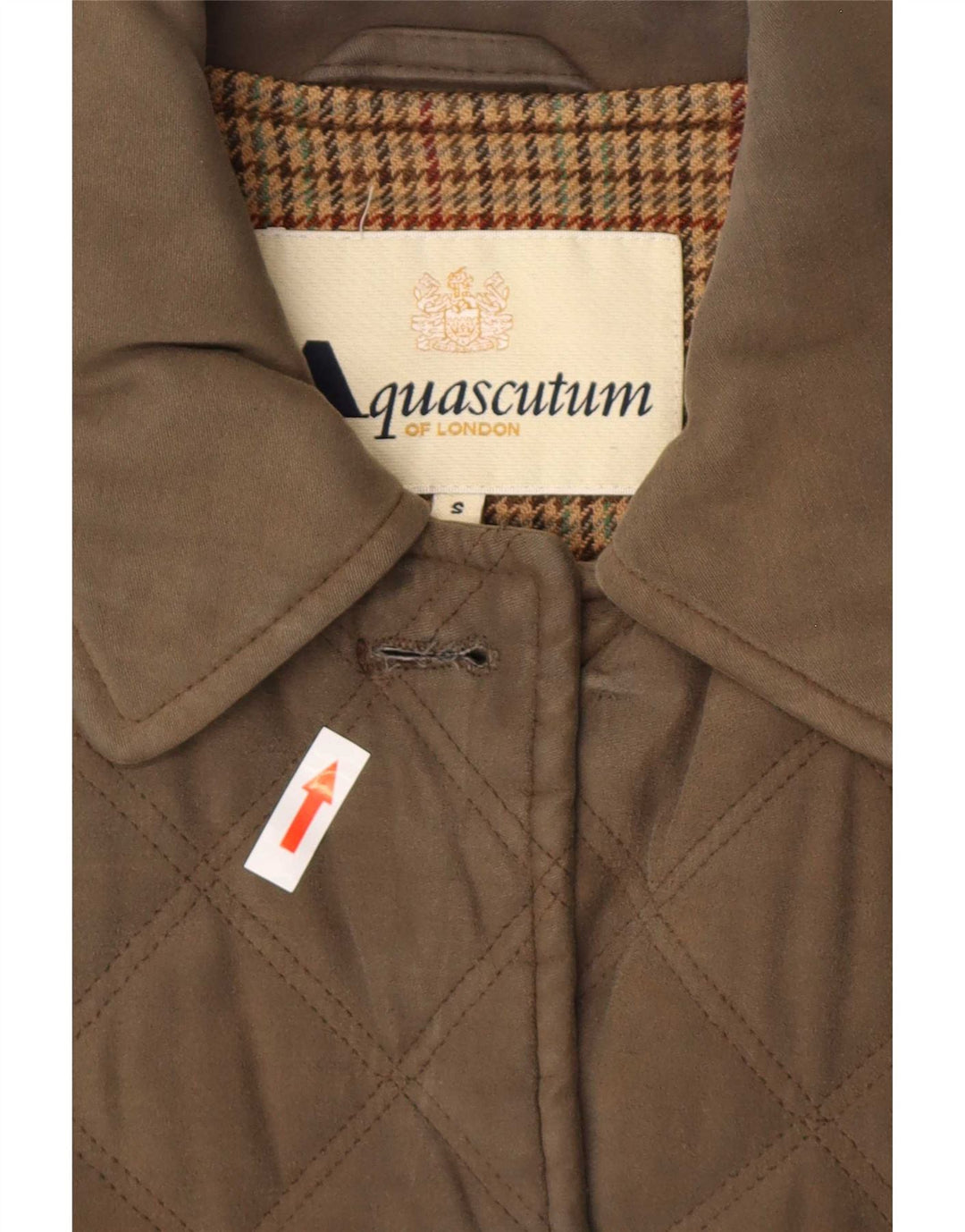 Damska pikowana kurtka Aquascutum UK 10, mała, khaki, poliester