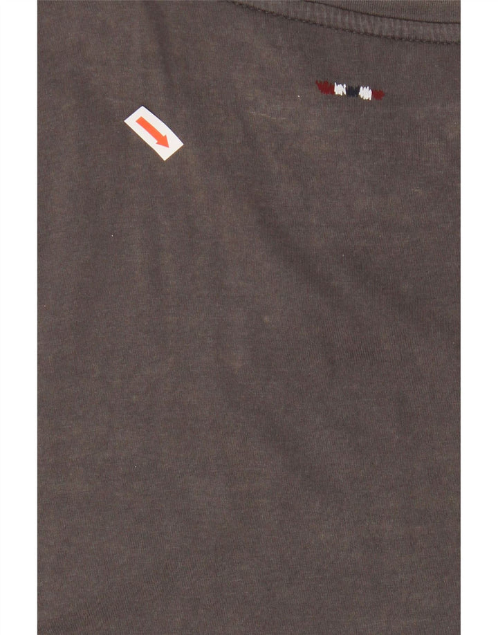 NAPAPIJRI Mens Graphic T-Shirt Top Large Grey Vintage Napapijri and Second-Hand Napapijri from Messina Hembry 