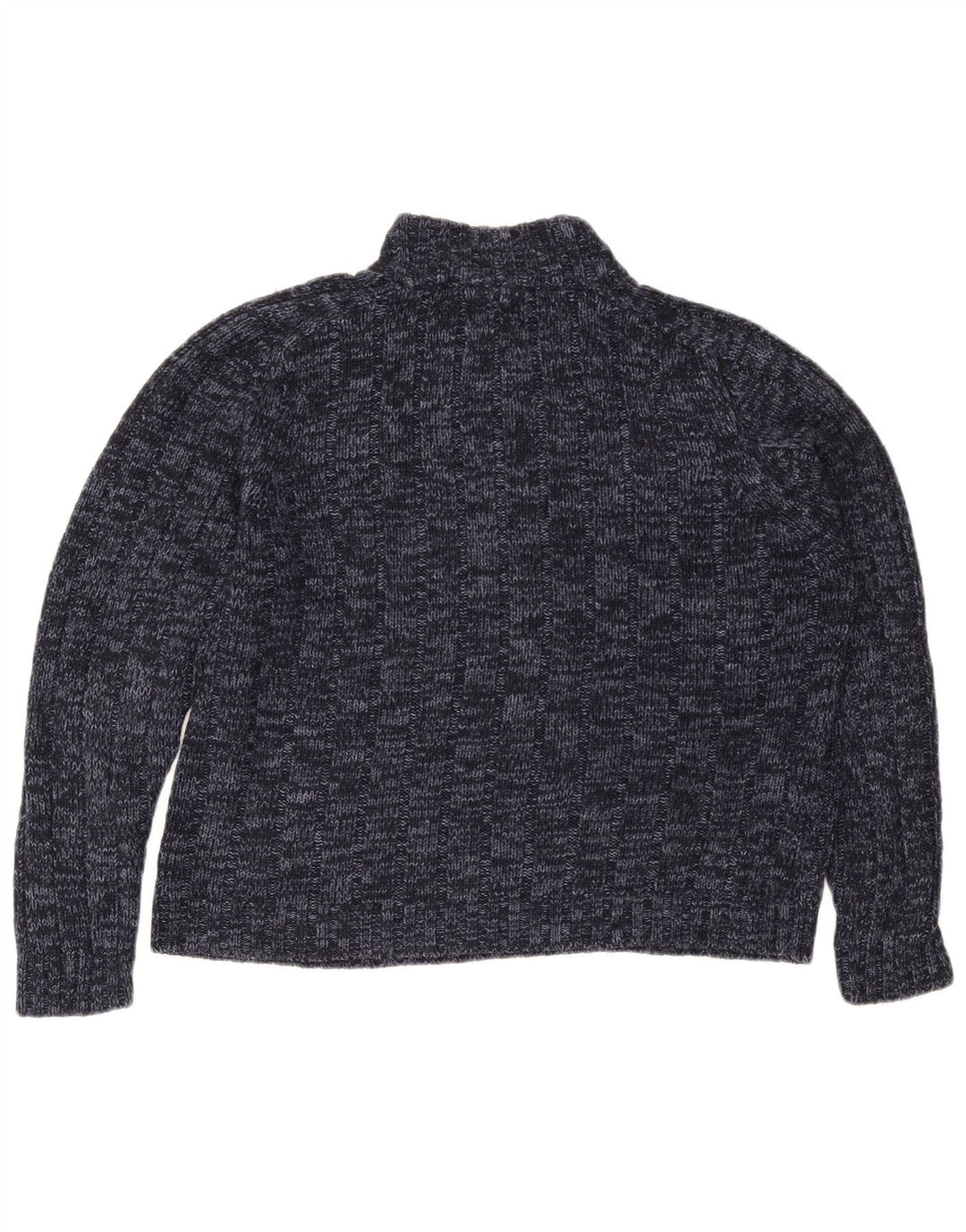MARKS & SPENCER Damski sweter zapinany na zamek UK 16, duży, granatowy