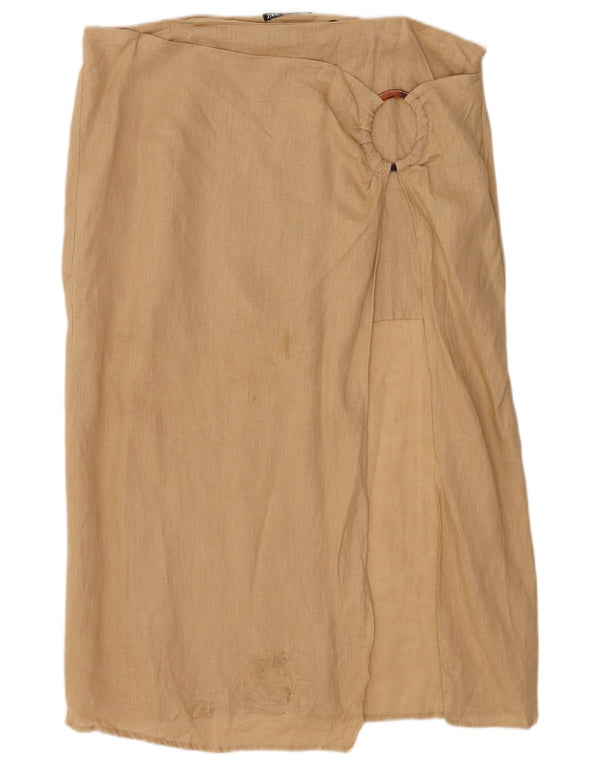 Spódnica damska Zara Sarong 2XL W34 beżowa