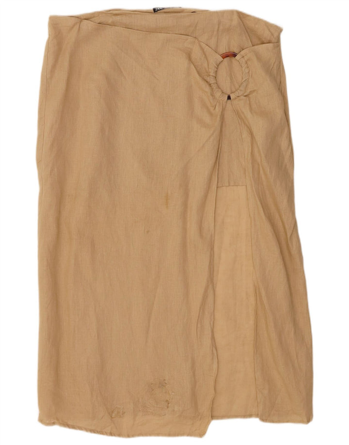 Spódnica damska Zara Sarong 2XL W34 beżowa