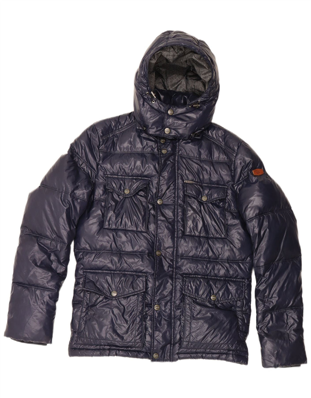 Męska ocieplana kurtka z kapturem PEPE Jeans Heritage UK 38, średni granat
