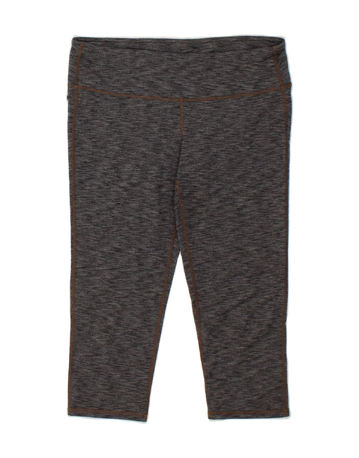 ATHLETA Womens Capri Leggings UK 16 Large Grey Flecked Vintage Athleta and Second-Hand Athleta from Messina Hembry 