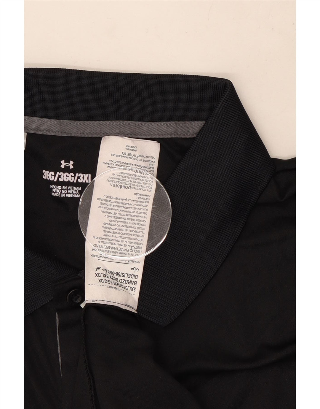 Męska koszulka polo Under Armour 3XL, czarny poliester