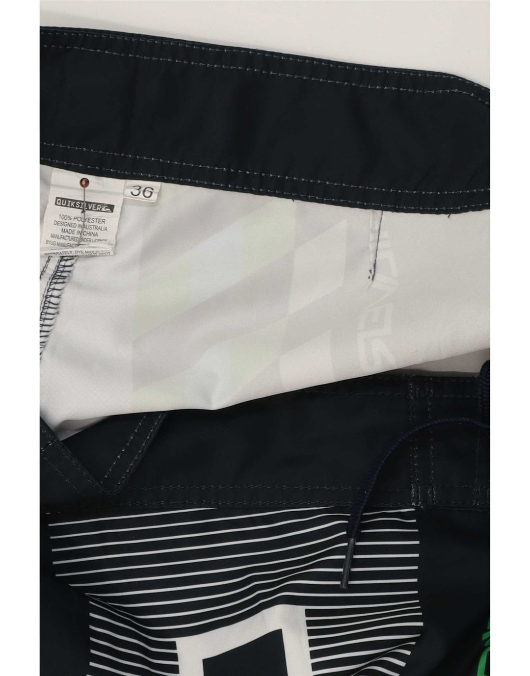 Męskie spodenki kąpielowe Quiksilver z grafiką, duże, wielokolorowe, geometryczne