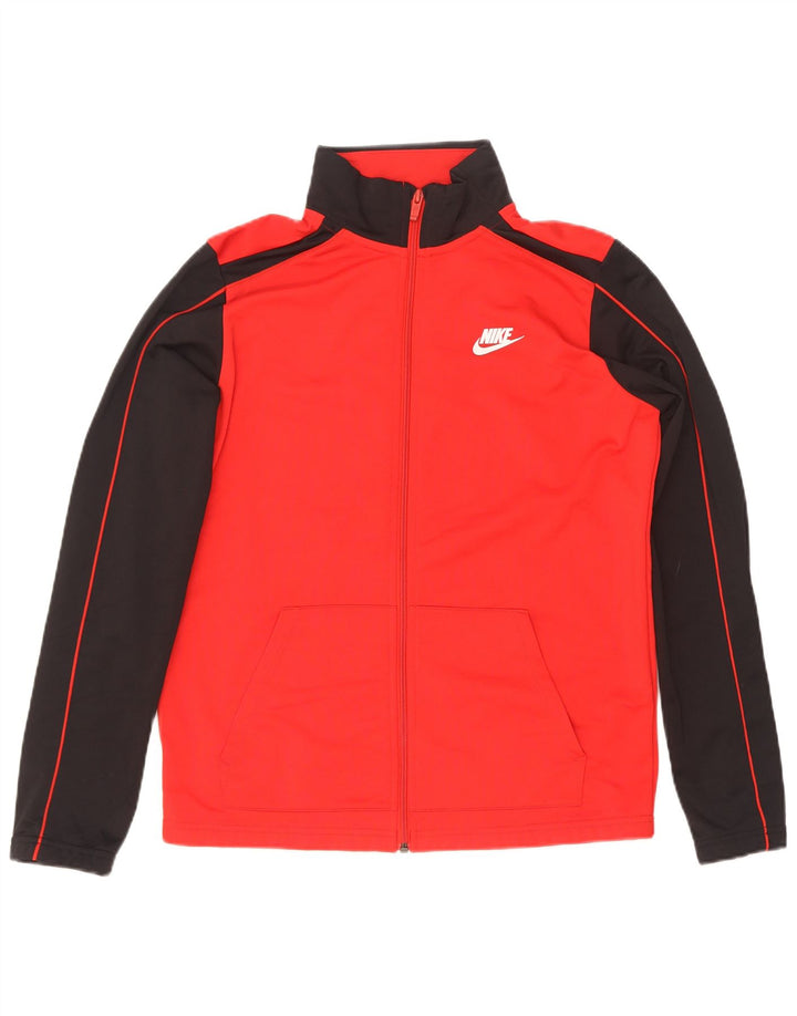 Chłopięca kurtka dresowa Nike 13-14 lat XL, czerwony, kolorowy poliester
