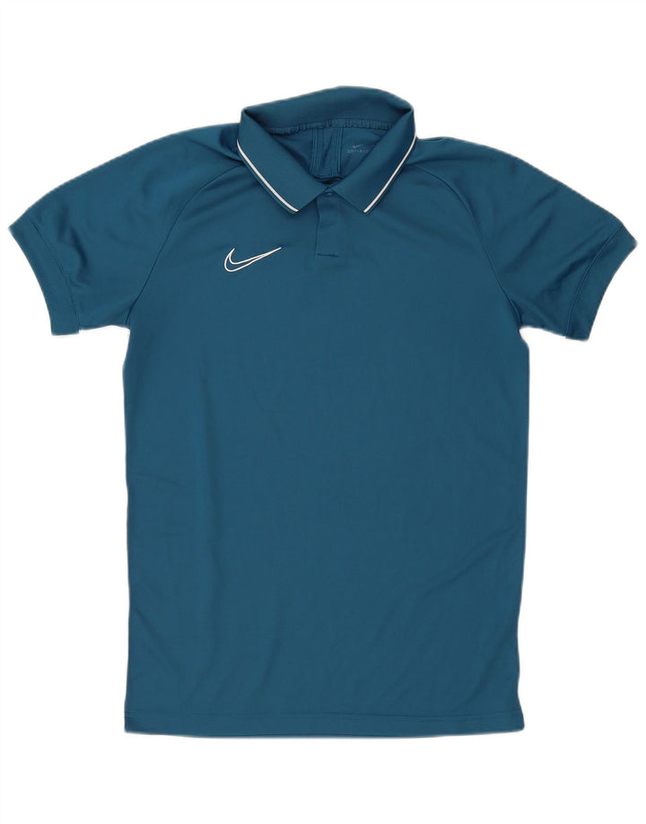 Męska koszulka polo Nike Dri Fit, duża niebieska, poliestrowa