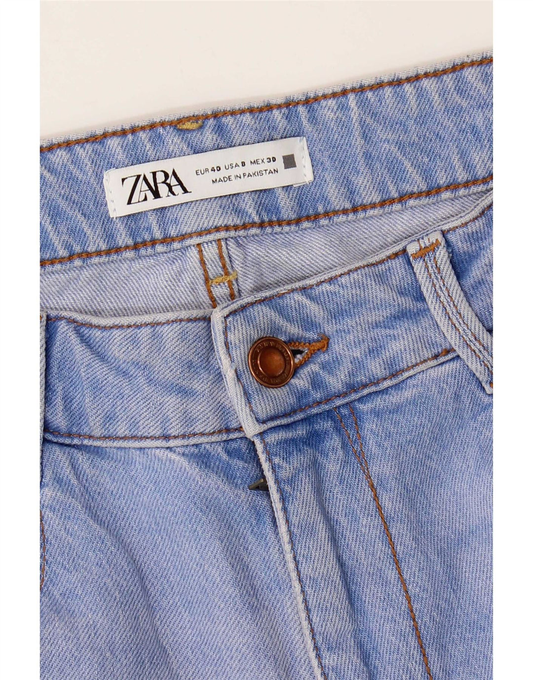 Damskie jeansy zwężane Zara EU 40 Medium W30 L28 Niebieskie