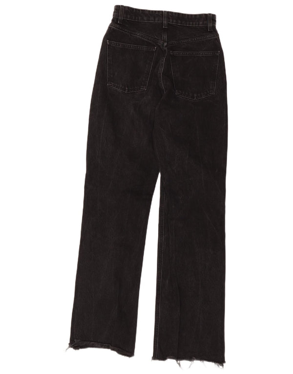 Damskie proste dżinsy Zara EU 36 XS W26 L32 Czarna bawełna