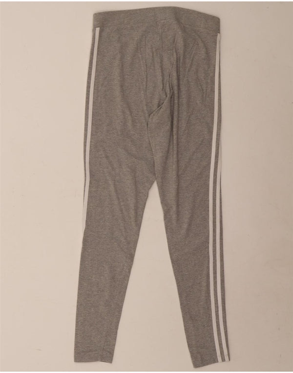Legginsy damskie Adidas UK 14 Średnioszare, bawełniane nakrapiane