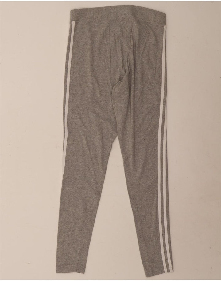 Legginsy damskie Adidas UK 14 Średnioszare, bawełniane nakrapiane