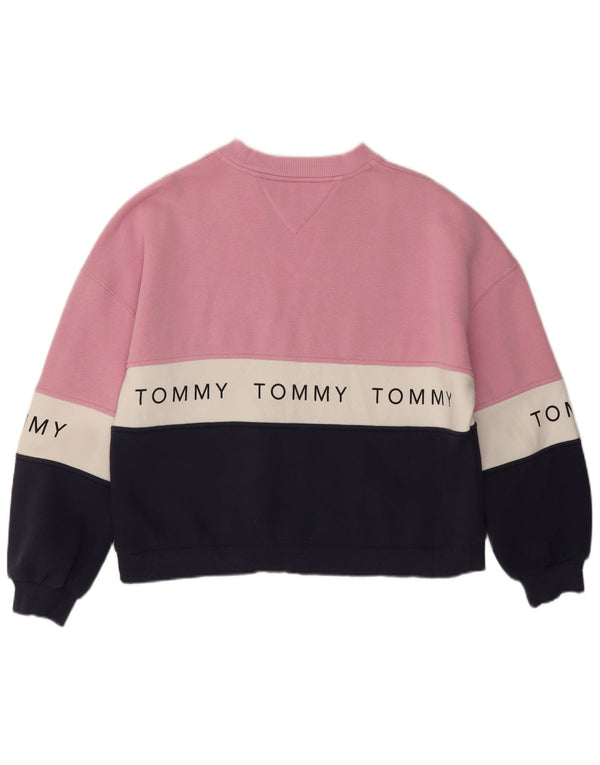 Damska bluza z grafiką Tommy Hilfiger UK 10 Small Pink