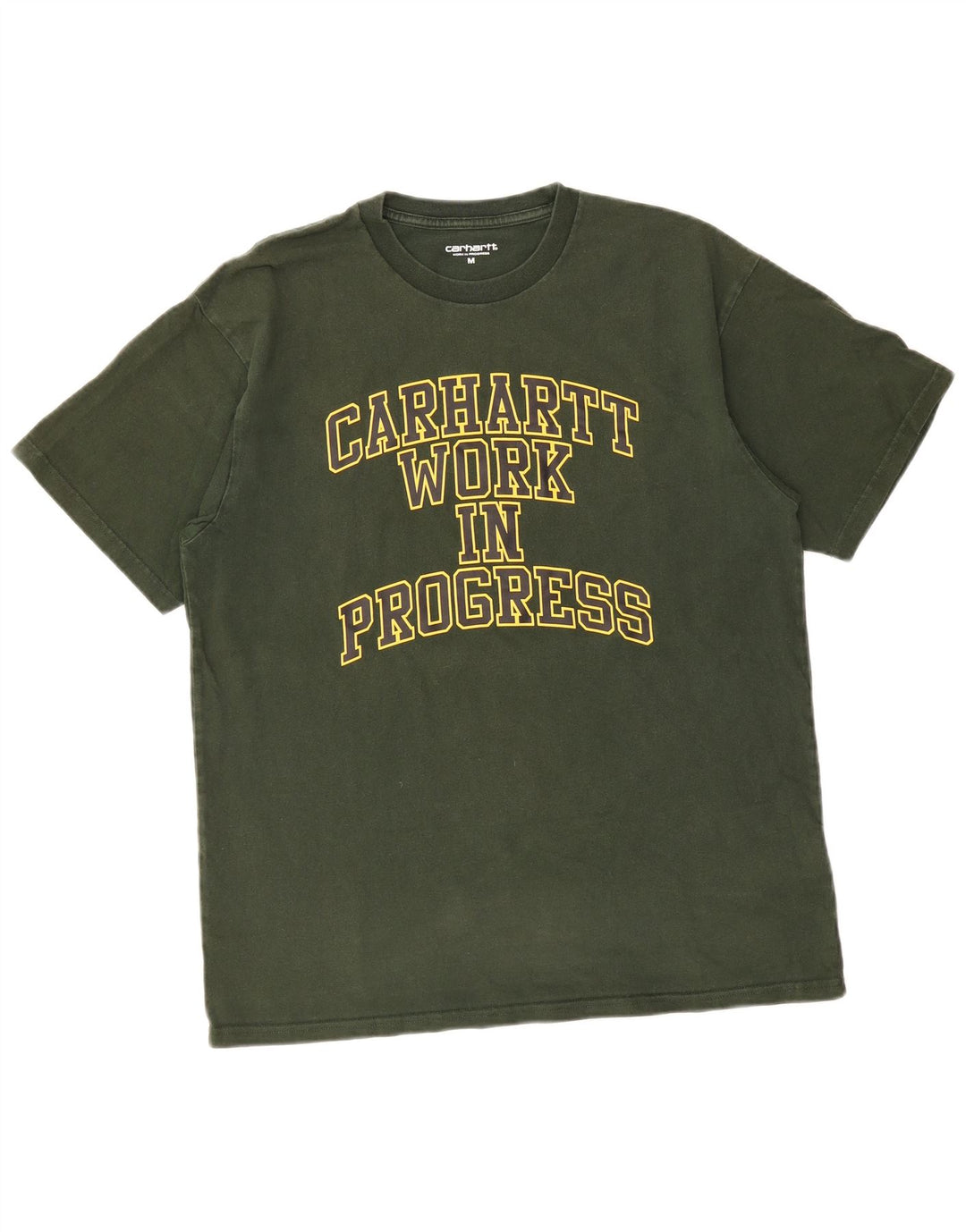 Męska koszulka z grafiką CARHARTT, średnia, zielona bawełna