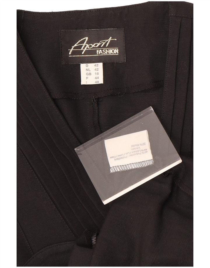 Damska marynarka bez rękawów APART z 4 guzikami, UK 16, duży, czarny poliester