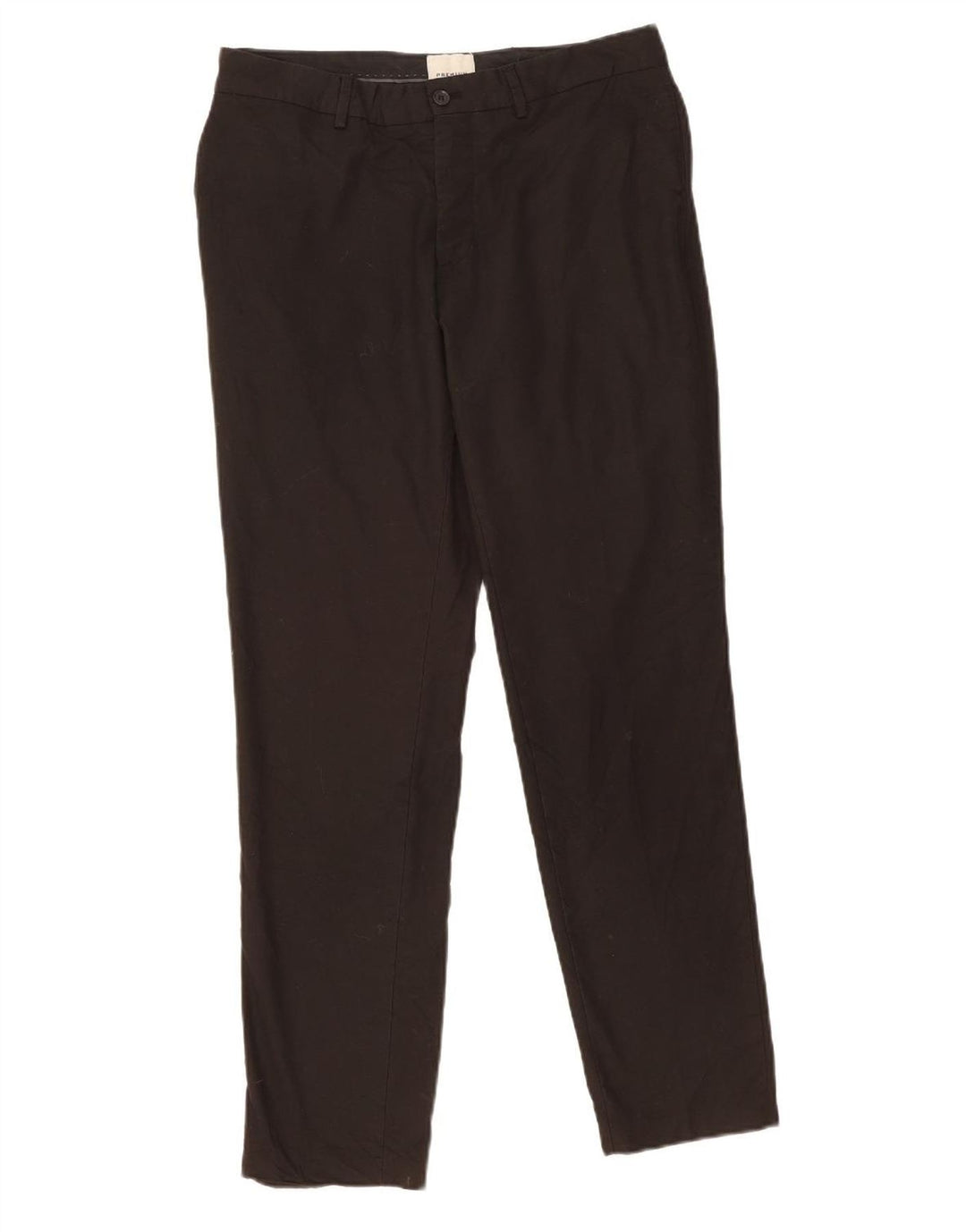 JACK & JONES Mens Slim Chino Trousers W32 L30 Black Polyester