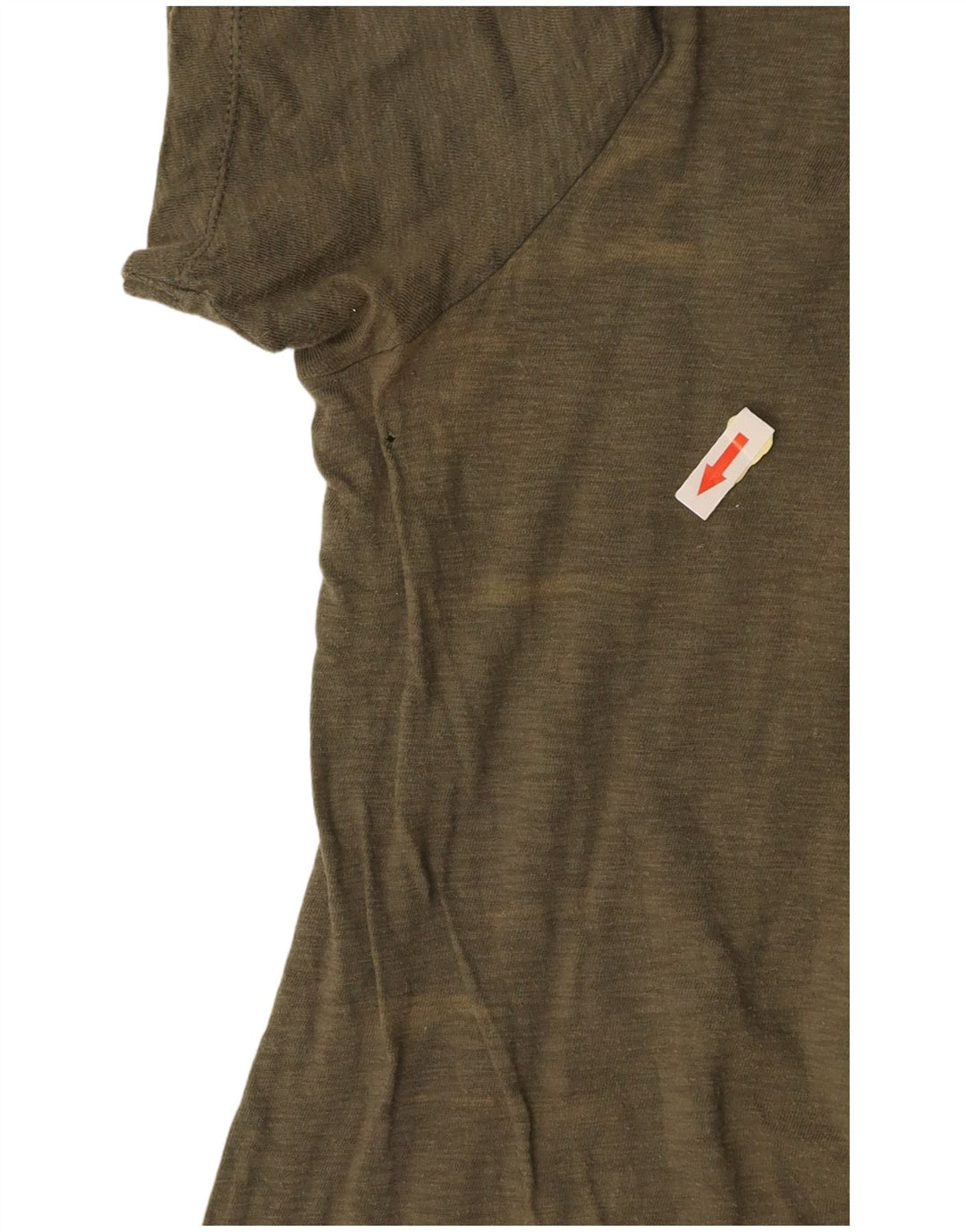 T-shirt damski BENETTON Top UK 16, duży khaki