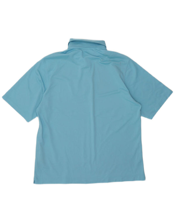 Męska koszulka polo Nike UK 42/44, duża, niebieska, poliestrowa