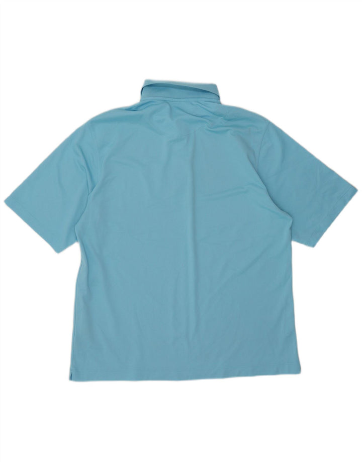 Męska koszulka polo Nike UK 42/44, duża, niebieska, poliestrowa