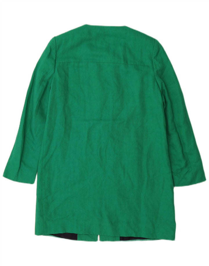 Płaszcz damski Zara UK 10 Small, zielony, bawełniany