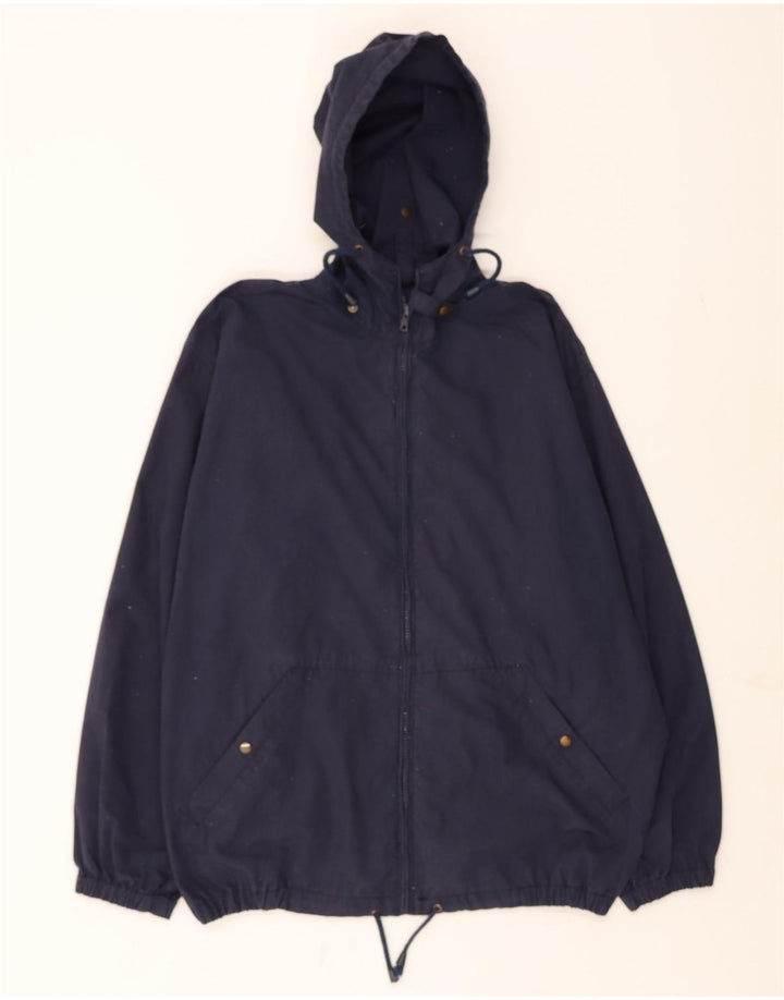 BALLOON Mens Hooded Tracksuit Top Jacket Large Navy Blue Polyester Vintage Balloon and Second-Hand Balloon from Messina Hembry 