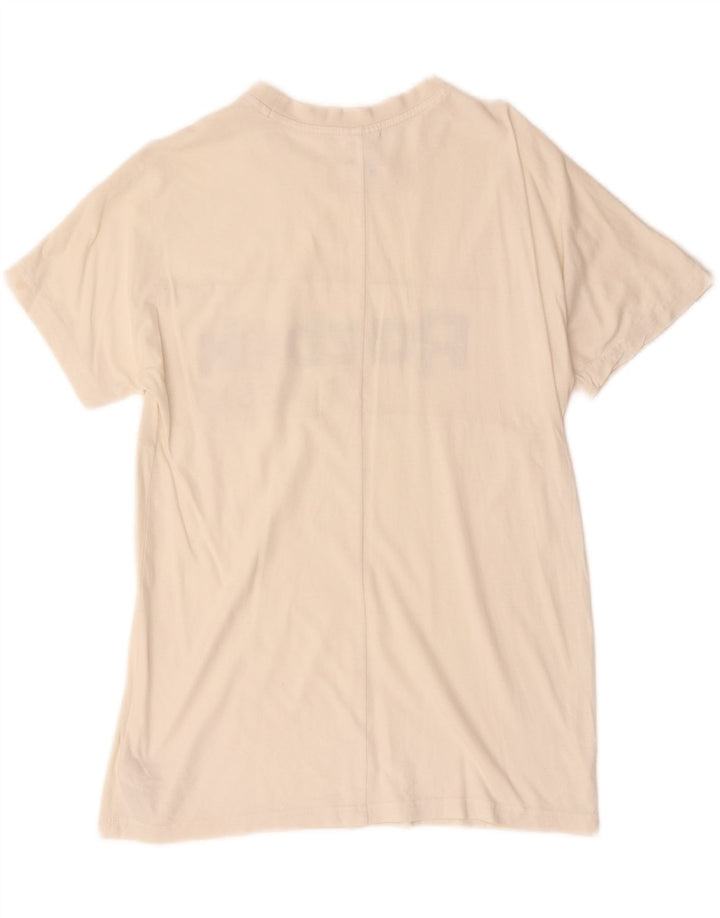 Damska koszulka Reebok z grafiką Top UK 12, średnia, biała, bawełniana