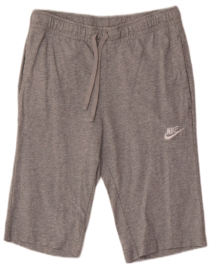 Męskie spodenki sportowe Nike, małe, szare, bawełniane