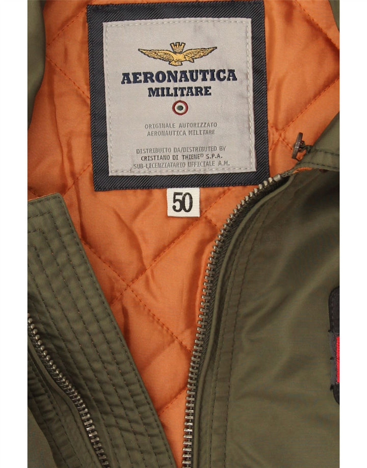 Męska kurtka bomberka Aeronautica Militare IT 50, średni nylon khaki