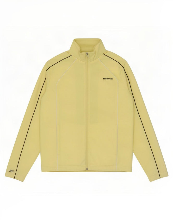Damska kurtka dresowa Reebok UK 10, mała, żółta bawełniana