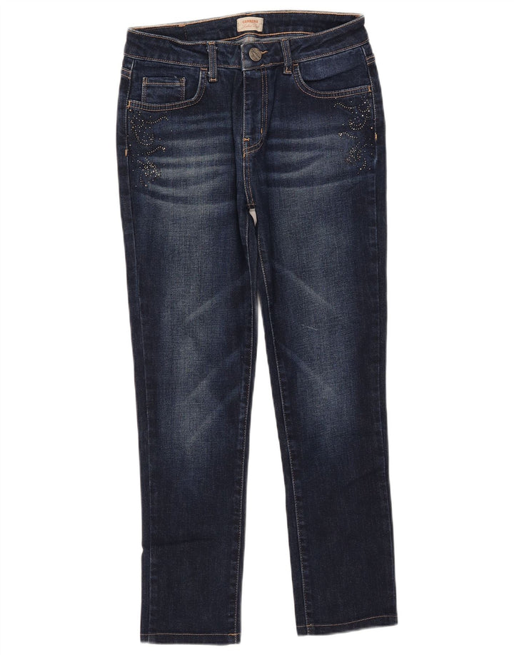 Damskie jeansy Carrera Slim Cropped IT 44 Medium W29 L25 Granatowa bawełna