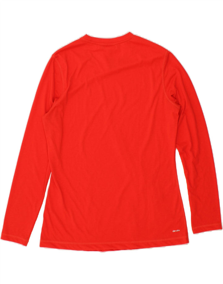 ADIDAS Womens Climalite Top Long Sleeve UK 16/18 Large Red Polyester Vintage Adidas and Second-Hand Adidas from Messina Hembry 