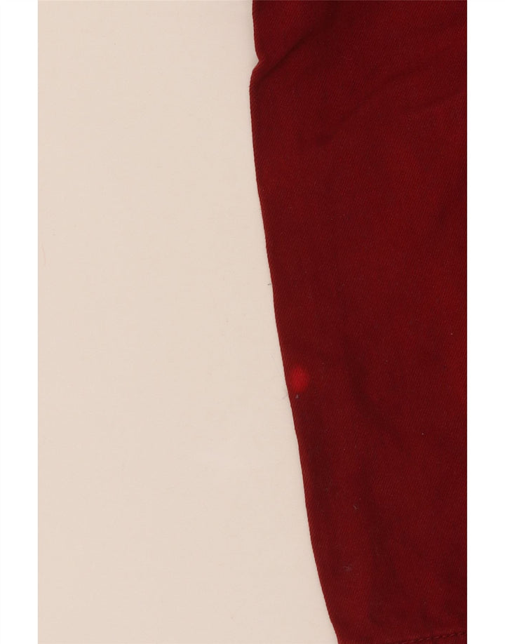 TOMMY HILFIGER Proste dżinsy chłopięce 6-7 lat W22 L22 Burgundowa bawełna