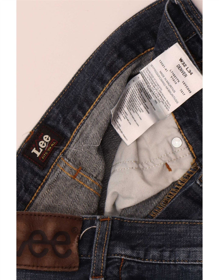 Męskie jeansy Lee Denver Bootcut W32 L34, granatowe, bawełniane