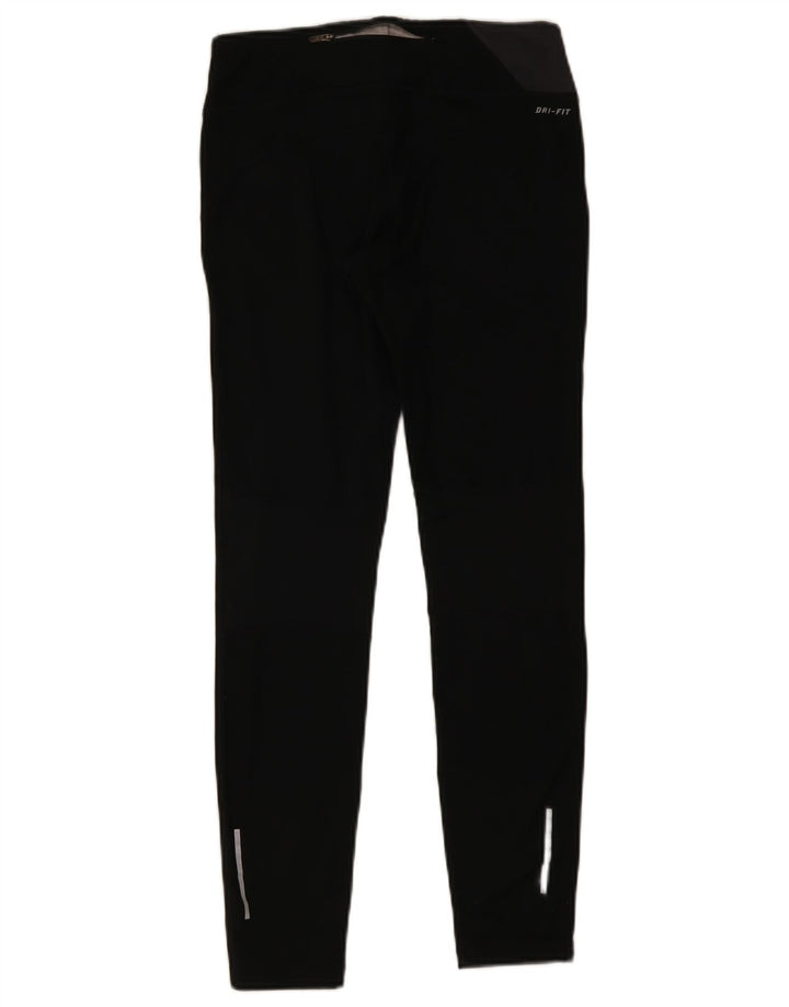 Damskie legginsy Nike Dri Fit UK 12, poliester w kolorze średniej czarnej kolorystyki