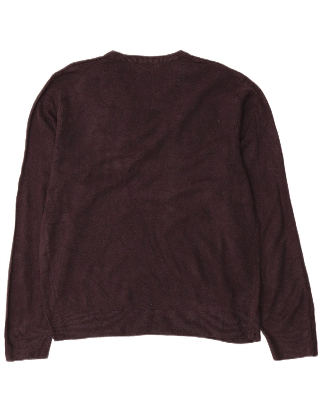 Męski sweter Marks & Spencer Blue Harbor z dekoltem w kształcie litery V, duży, granatowy