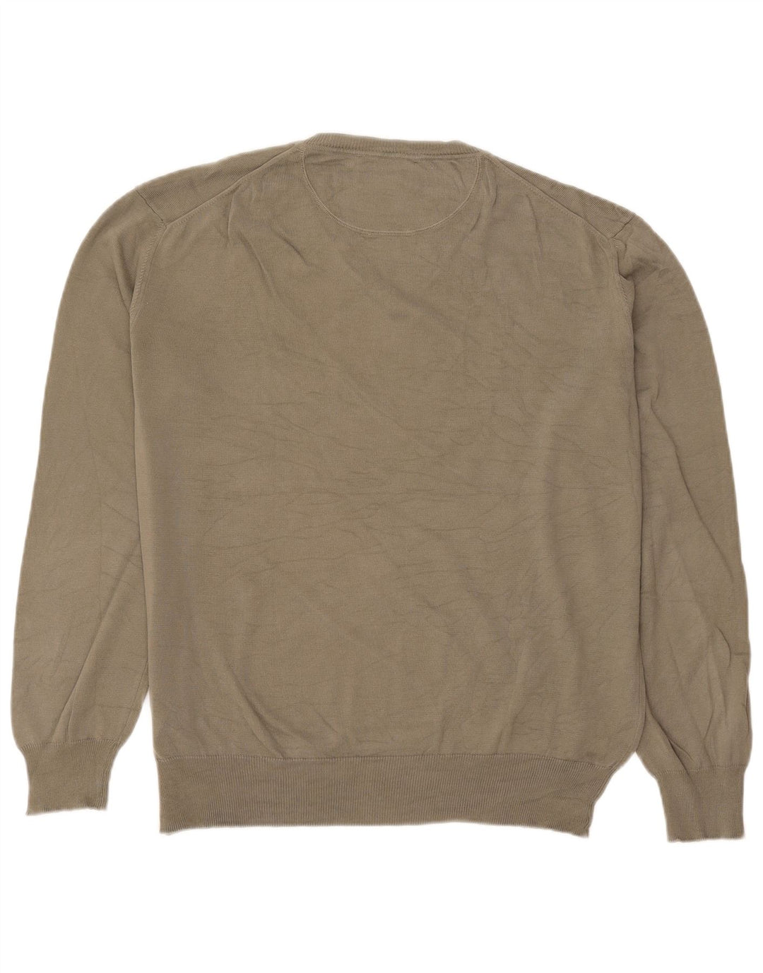 Marlboro Classics Męski sweter z dekoltem w kształcie litery V XL, bawełniany khaki