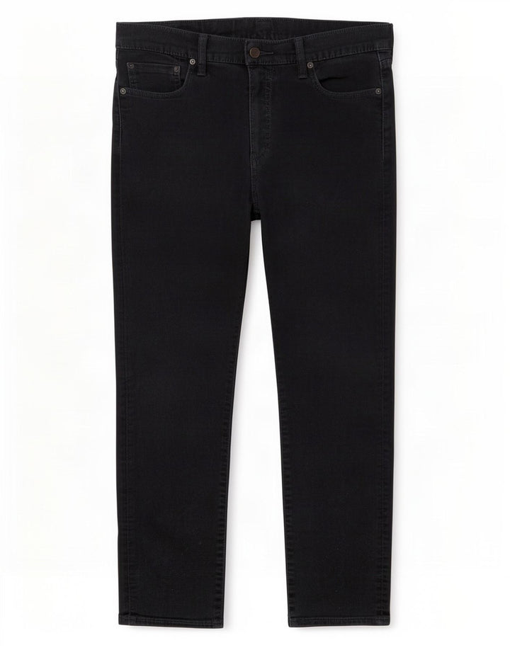 Męskie dżinsy Levi's 504 Straight W32 L32 Czarna bawełna
