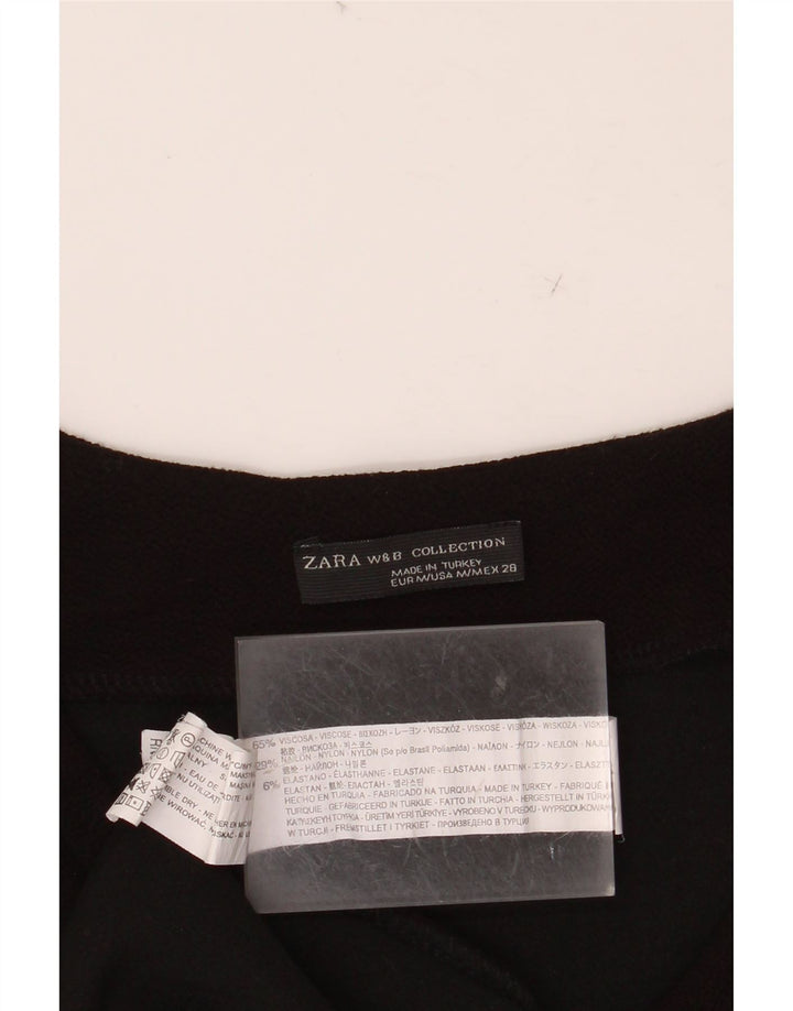 Damska bluzka ZARA UK 12 Średnia czarna wiskoza