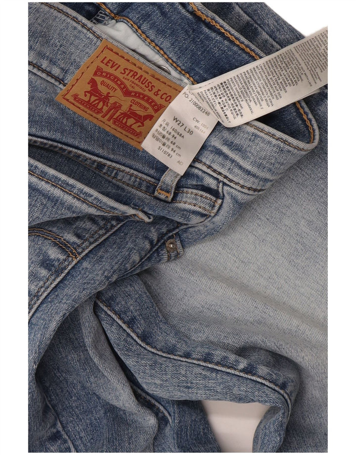 Damskie dżinsy Levi's 314 Shaping Straight W27 L30 Niebieska bawełna