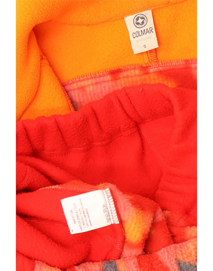 Męski sweter polarowy Colmar z zamkiem błyskawicznym XL, czerwony, geometryczny, poliuretan