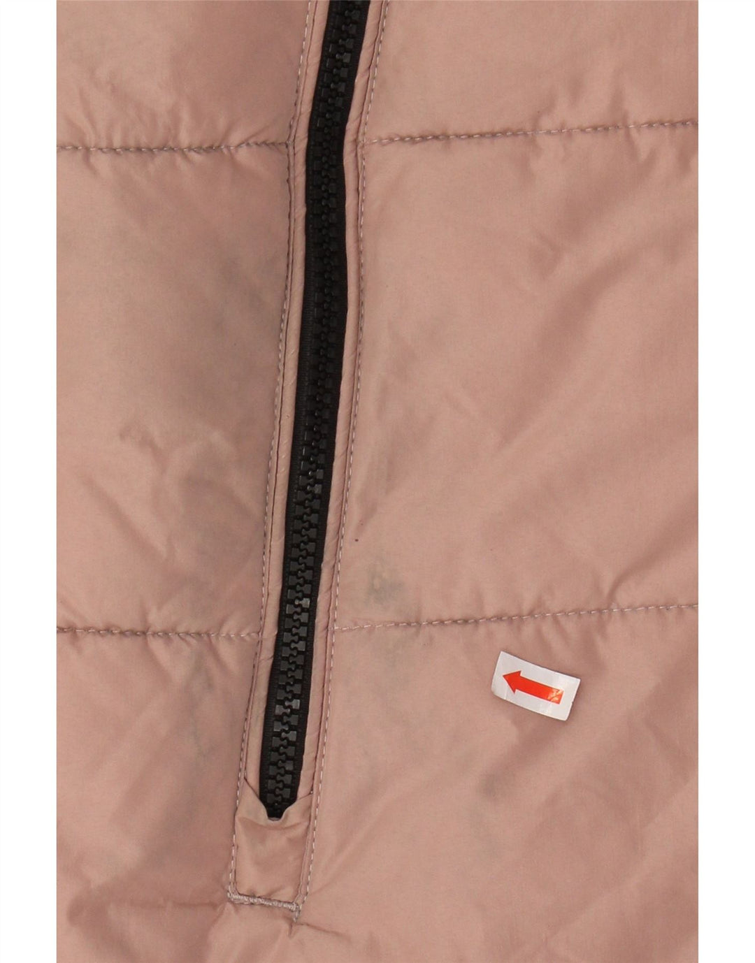 KHUJO Damski, oversize'owy, ocieplany płaszcz z kapturem UK 6 XS, różowy poliester