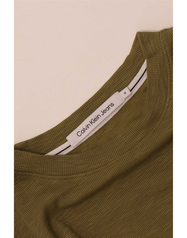 T-shirt męski Calvin Klein Top, średni khaki, blok kolorów