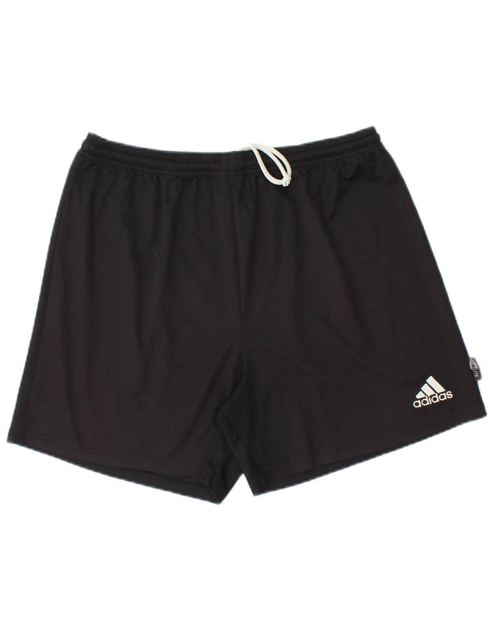 Męskie spodenki sportowe Adidas Climalite, duże, czarne, poliestrowe