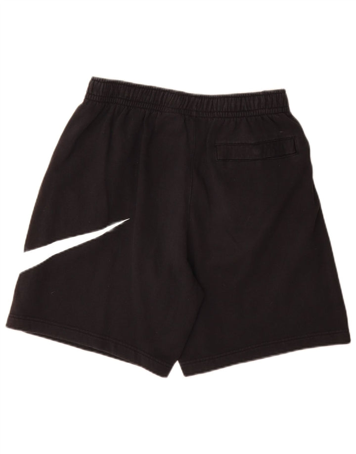 Męskie spodenki sportowe Nike z grafiką, małe, czarne, bawełniane
