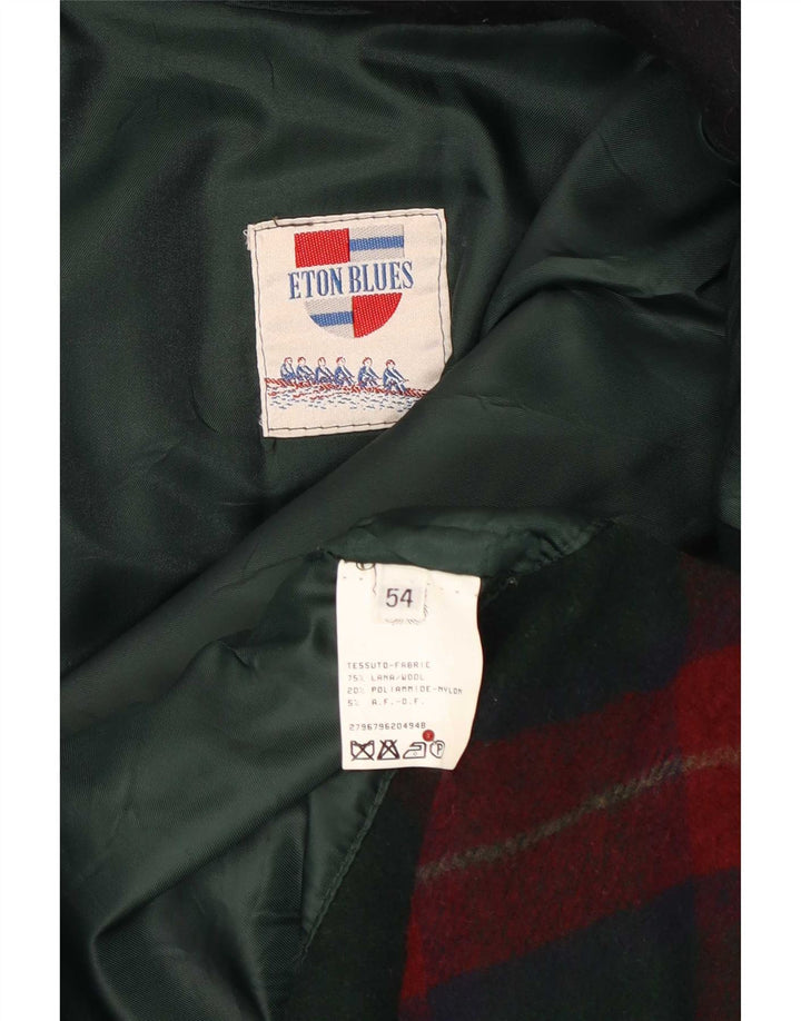 Płaszcz męski ETON BLUES IT 54 2XL Granatowa wełna